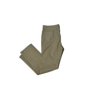 Weatherproof 5 pocket jeans style pants mens 36x 34 beige nylon stretch Flex